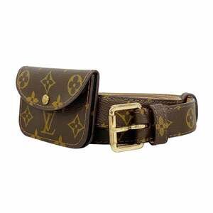LOUIS VUITTON Brown Monogram Pochette Fanny Pack